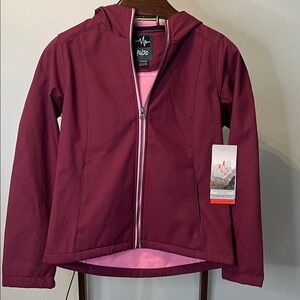 Pulse Girls' Venus Shell Hooded Jacket - Size Large 14/16 NWT